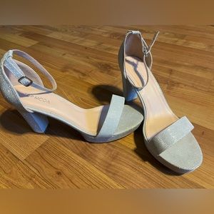 Silver Sparkly Heels